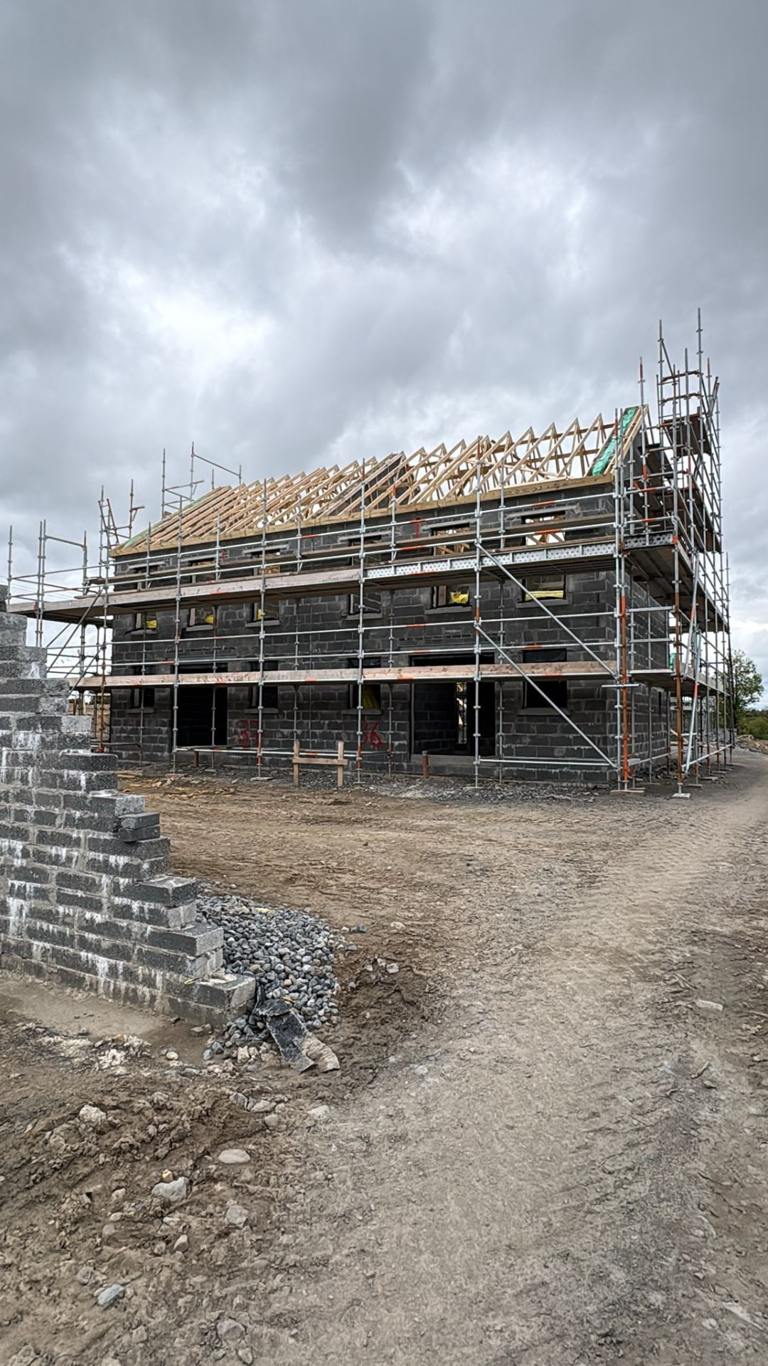 Scaffolding project — Ballyhaunis Housing Scheme, Co. Mayo